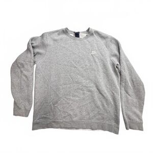 Nike Men's Grey Crewneck Sweatshirt Large